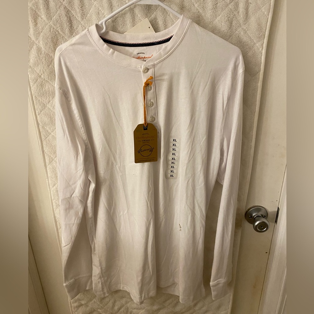 Mens XL top button long shirt